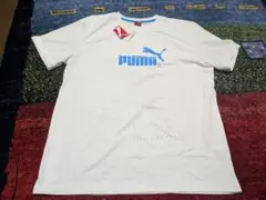 PUMAプーマ半袖Tシャツ白ソフットサル