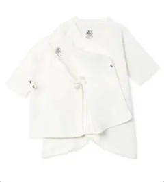 コンビ肌着（白）　プチバトーコンビ肌着2枚