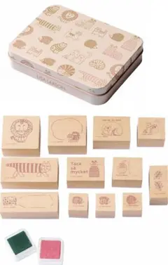 リンネル 1月号 【付録】 LISA LARSON 木製スタンプ