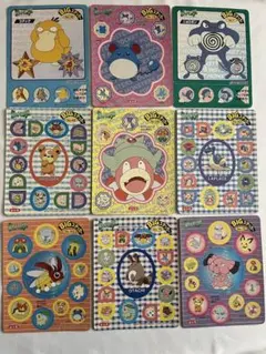 【希少】永谷園　ポケモン　ビッグステッカー9枚セット① 希少】 ポケットモンスターBIGステッカー 永谷園 - メルカリ
