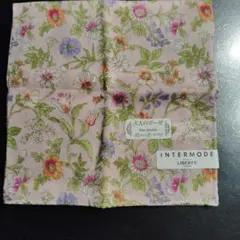 INTERMODE 花柄ハンカチ ピンク