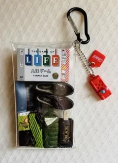 ガチャ詰めポーチ　ミニチュア　人生ゲーム　緑系　茶系　抹茶　大人