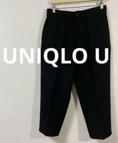 ユニクロユー　UNIQLO U　ワイドフィットテーパードパンツ　M　ブラック