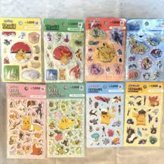 ★日本未販売★【ポケモン】韓国ダイソー ポケモンシール8枚セット 正規品