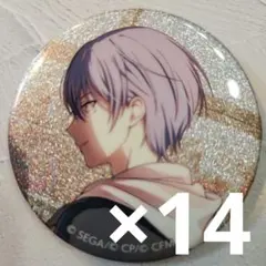 プロセカ 青柳冬弥 グリッター缶バッジ グリ缶 39a