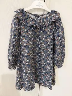 【プチバトー】104cm 花柄ワンピース