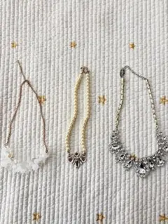 【Mercury duo】エレガント クリスタルビーズ ネックレス