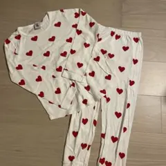 PETIT BATEAU ハート柄 パジャマ 8ans 128cmのサムネイル