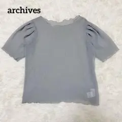 archives アルシーヴ　シアー楊柳ブラウス パフスリーブ トップスのサムネイル