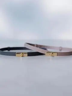 【新品未使用】anuans ロックタイプベルト ブラック アニュアンス anuans ロック式ベルト （BLACK） -ファッション通販