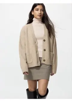 スフレヤーンショートカーディガン