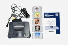 ニンテンドー　NINTENDO64本体＋ソフト6本＋コントローラー4つ他　セット
