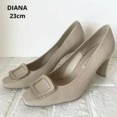 DIANA ダイアナ【23.5cm】キルティングローヒールパンプス - メルカリ