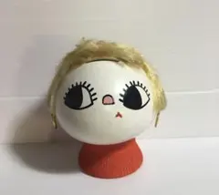 アンティーク Cortendorf社WallMask陶磁器壁飾り 赤いリボンの子
