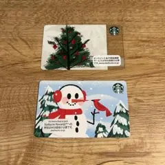 Starbucks Card 2枚セット クリスマスデザインのサムネイル