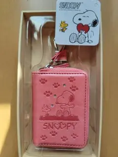 SNOOPY エンボス加工 財布 ピンクのサムネイル
