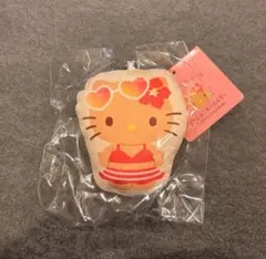 日焼けキティ ハローキティ クッションキーホルダーマスコット