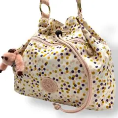 ✨美品✨ KIPLING キプリング ショルダーバッグ 巾着 ピンク 151