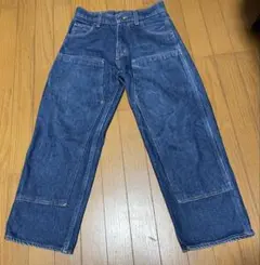 USA製★美品★「PRISON BLUES」ダブルニーデニムパンツ【W30】濃紺