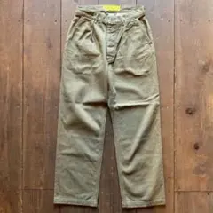 【N.Ｏ.UN】WIDE Tuck Denim Trousers GREEN