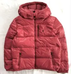 ラルフローレン ダウンジャケット フルジップ ポケット ロゴ刺繍 XLサイズ