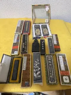 硯箱 墨硯 獅子の文鎮AntiqueJapaneseCalligraphySet - メルカリ