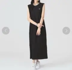 FRED PERRY / TIPPED PIQUE DRESS ブラック