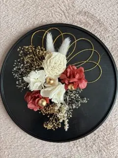 髪飾り　ドライフラワー　赤のサムネイル