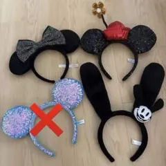 ディズニー カチューシャ 5点セット まとめ売り - メルカリ