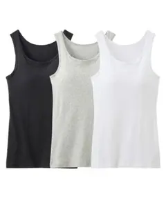 ニッセン 綿100%ソフトカップ付きインナー3点セット