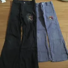 HYSTERIC MINI B:140 ヒスミニバタフライミニステッチのパンツ