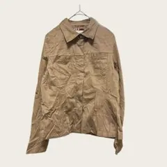 オールドネイビー 無地 サファリジャケット レギュラーカラー長袖 S 茶 春秋のサムネイル