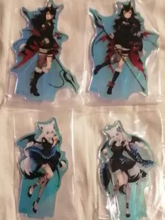 一番くじ　ホロライブ　 アクリルスタンド4種セット 大神ミオ　白上フブキ