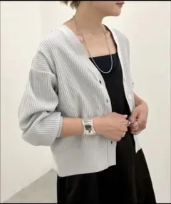 SHENERY シーナリー ポリエステル　リブニット カーディガンのサムネイル