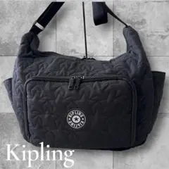 Kipling キプリング ショルダーバッグ キルティング 星 黒系