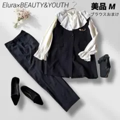 Elura ビューティー&ユース　ジレ　パンツセット　ブラウスおまけ　ブラック