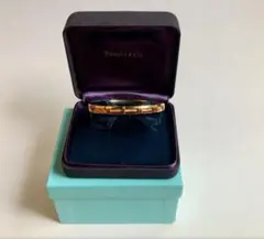 極美品 37.4g【Tiffany】18Kイエローゴールド ヒンジ バングル - メルカリ