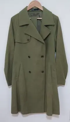 【日本製】 Plage プラージュ バックスリット トレンチ コート カーキのサムネイル