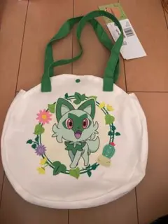 ポケモン　プレミアムサークルトートバッグ　SWEET ニャオハ