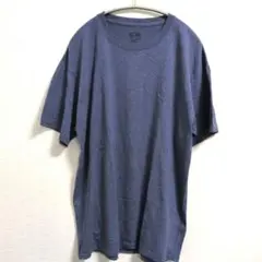 チャンピオン Tシャツ 無地 クルーネック 半袖 杢青 綿混 ビッグサイズ