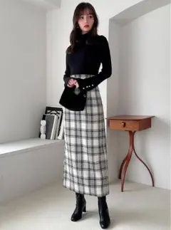 GRL ロングスリットスカート