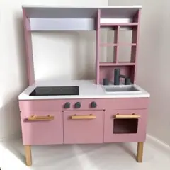 ロウヤ LOWYA おままごとキッチン　完成品（調理器具などセット）