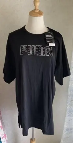 PUMA ブラック 半袖 Tシャツ　レディース　速乾　ランニング　Mサイズ　新品