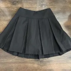 heather ワイドプリーツミニスカート M