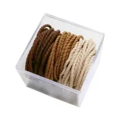 50個 コットン 幼児 ヘアタイ シームレス ヘアバンド 伸縮性 ポニーテール