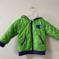 Champion キルティングアウター フード付き 緑 80