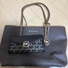 MICHAEL KORS ブラウン バッグ　長財布セット