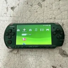 PSP-3000 グリーン 本体 動作品