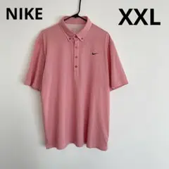 NIKE GOLF メンズ ボタンダウン 半袖ポロシャツ XXL ピンク