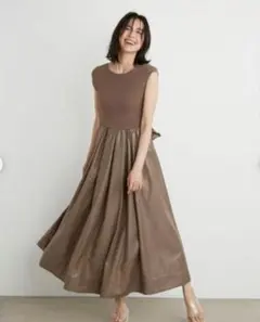 SNIDEL ニットドッキングワンピ